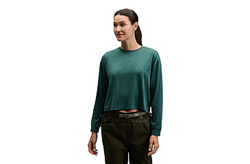 Image of Black Diamond Circuit Long Sleeve Tee - Womens, Deep Woods, Large, AP7520173062LRG1