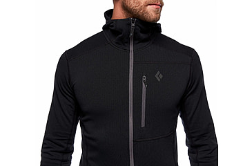 Image of Black Diamond Coefficient Fleece Hoody - Mens, Black, Medium, AP7440200002MED1