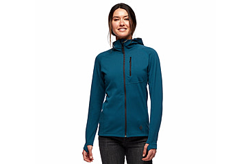 Image of Black Diamond Coefficient Fleece Hoody - Womens, Azurite, Medium, AP7440214022MED1