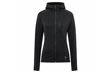 Image of Black Diamond Coefficient Fleece Hoody - Womens, Black, Large, AP7440210002LRG1