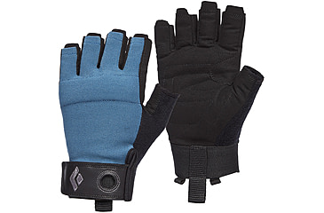 Image of Black Diamond Crag Half-Finger Gloves - Mens, Astral Blue, Extra Small, BD8018644002XS-1