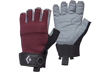 Image of Black Diamond Crag Half-Finger Gloves - Womens, Bordeaux, Extra Small, BD8018686018XS-1