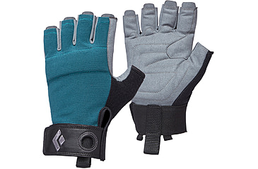 Image of Black Diamond Crag Half-Finger Gloves - Womens, Raging Sea, Extra Small, BD8018683028XS-1