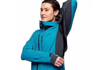 Image of Black Diamond Dawn Patrol Hybrid Shell Jacket - Women's, Azul, Extra Small, AP7450054004XSM1