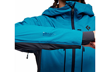 Image of Black Diamond Dawn Patrol Hybrid Shell Jacket - Women's, Azul, Extra Small, AP7450054004XSM1