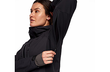 Image of Black Diamond Dawn Patrol Hybrid Shell Jacket - Women's, Black, Medium, AP7450050002MED1