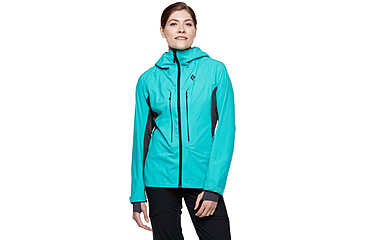 Image of Black Diamond Dawn Patrol Hybrid Shell Jacket - Women's, Dark Patina, Extra Small, AP7450054050XSM1