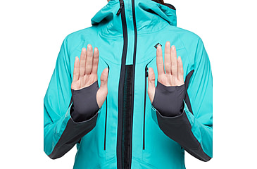Image of Black Diamond Dawn Patrol Hybrid Shell Jacket - Women's, Dark Patina, Extra Small, AP7450054050XSM1