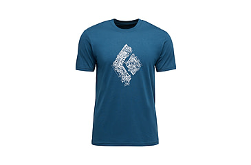 Image of Black Diamond Engineered Diamond Short Sleeve Tee - Mens, Indigo, Large, AP7524724013LRG1