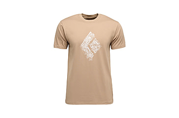 Image of Black Diamond Engineered Diamond Short Sleeve Tee - Mens, Mushroom, Large, AP7524722015LRG1