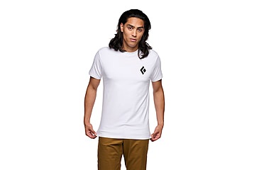 Image of Black Diamond Equipment for Alpinists Short Sleeve Tee - Mens, White, Large, APYL4X1006LRG1