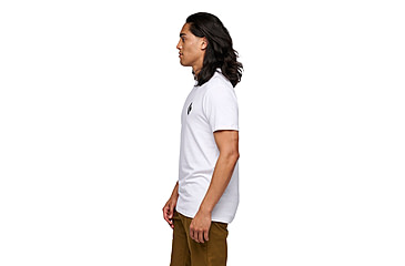 Image of Black Diamond Equipment for Alpinists Short Sleeve Tee - Mens, White, Large, APYL4X1006LRG1