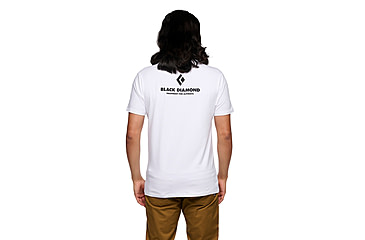 Image of Black Diamond Equipment for Alpinists Short Sleeve Tee - Mens, White, Large, APYL4X1006LRG1