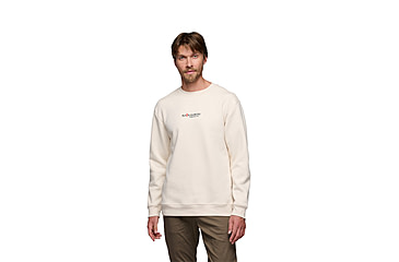 Image of Black Diamond Heritage Wordmark Crewneck - Mens, Off White, Medium, AP7524431024MED1