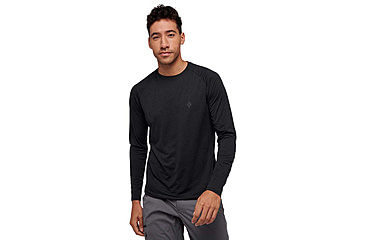Image of Black Diamond Lightwire LS Tech Tee - Mens, Black, Extra Large, AP7530900002XLG1