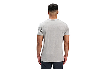 Image of Black Diamond Mini Stacked Short Sleeve Tee - Mens, Nickel Heather, Medium, AP7524891014MED1