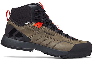 Image of Black Diamond Missn Leather Mid WP Approach Shoes - Mens, Walnuts/Octane, 12, BD58002693731201