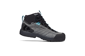 Image of Black Diamond Missn Leather Mid WP Approach Shoes - Womens, Steel Grey/Costal Blue, 8.5, BD58002793750851