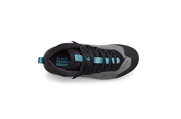 Image of Black Diamond Missn Leather Mid WP Approach Shoes - Womens, Steel Grey/Costal Blue, 8.5, BD58002793750851