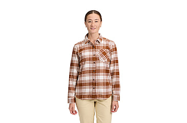 Image of Black Diamond Project Flannel - Womens, Clay/Off White Plaid, Large, AP7440669718LRG1