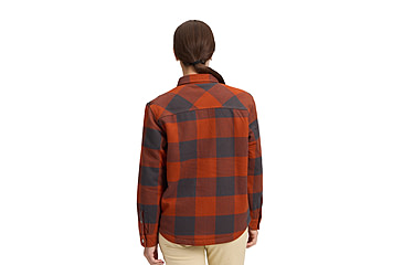 Image of Black Diamond Project Lined Flannel - Womens, Carbon/Burnt Sienna, Medium, AP7440689728MED1