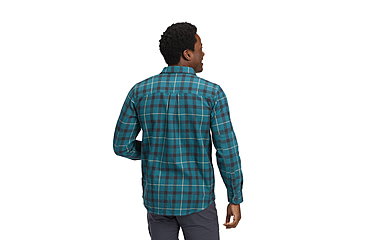 Image of Black Diamond Project Twill Long Sleeve Shirt - Mens, Creek Blue/Charcoal, Small, AP7530919660SML1