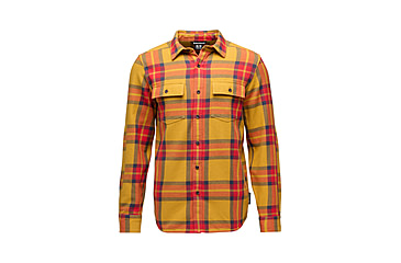 Image of Black Diamond Project Twill Shirt - Mens, Amber/Coral Red, Large, AP7530919644LRG1