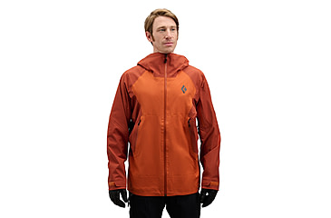 Image of Black Diamond Recon LT Stretch Shell - Mens, Saffron/Burnt Sienna, Extra Large, AP7450199712XLG1