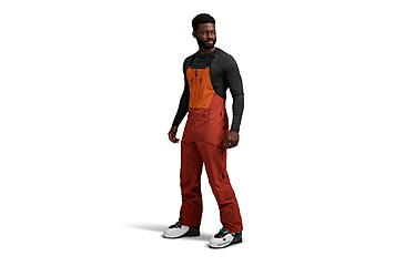 Image of Black Diamond Recon Stretch Bibs - Mens, Saffron/Burnt Sienna, Small, AP7410289712SML1