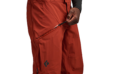 Image of Black Diamond Recon Stretch Bibs - Mens, Saffron/Burnt Sienna, Small, AP7410289712SML1