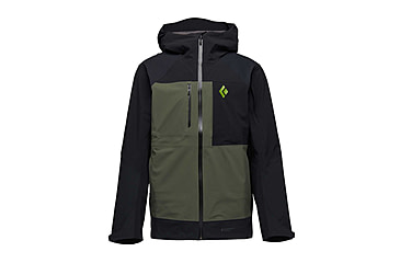 Image of Black Diamond Recon Stretch Pro Shell - Mens, Black/Tundra, Extra Large, AP7450189367XLG1