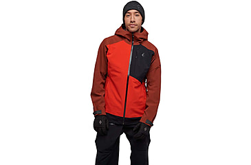 Image of Black Diamond Recon Stretch Ski Shell - Mens, Mulled Cider/Black/Octane, Medium, APK6HI9407MED1