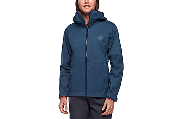 Image of Black Diamond Stormline Stretch Rain Shell - Womens, Ink Blue, Extra Small, APM6974014XSM1