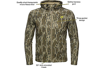 Image of Blocker Outdoors Silentec Jacket - Mens, Mossy Oak Bottomland, Small, 1408955