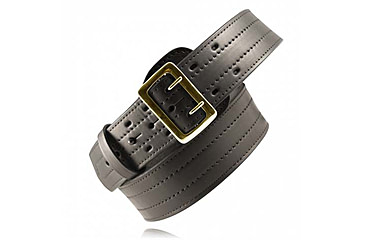 Image of Boston Leather Sam Browne Belt, Four-Row Stitched, 2 1/4 Wide, 36in, 6504-BRN-1-36-GLD