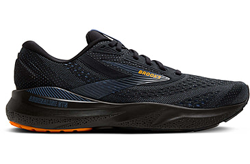 Image of Brooks Adrenaline GTS 24 Road Running Shoes - Mens, Black/Country Blue/Orange, 10.5 US/Medium, 1104371D076.105