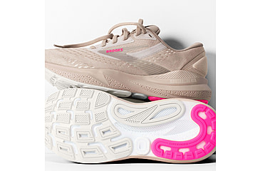 Image of Brooks Adrenaline GTS 24 Road Running Shoes - Womens, Chateau Grey/Coconut/Pink, 6.0 US/Medium, 1204261B159.060