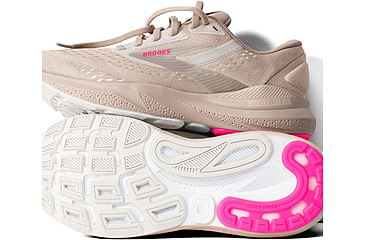 Image of Brooks Adrenaline GTS 24 Running Shoes - Womens, Chateau Grey/Coconut/Pink, 8 US, 1204261B159.080