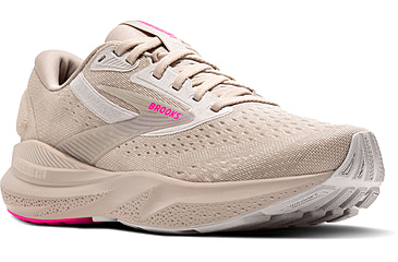 Image of Brooks Adrenaline GTS 24 Running Shoes - Womens, Chateau Grey/Coconut/Pink, 8 US, 1204261B159.080