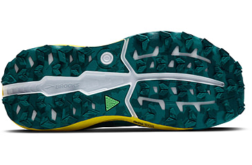 Image of Brooks Caldera 8 Trailrunning Shoes - Mens, Bit of Blue/Quince/Celestial, 10.0 US/Medium, 1104401D131.100