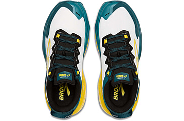 Image of Brooks Caldera 8 Trailrunning Shoes - Mens, Bit of Blue/Quince/Celestial, 10.0 US/Medium, 1104401D131.100