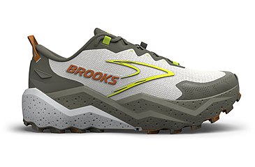 Image of Brooks Caldera 8 Trailrunning Shoes - Mens, Dusty Olive/Lime/Oyster, 13, 1D, 1104401D314.130