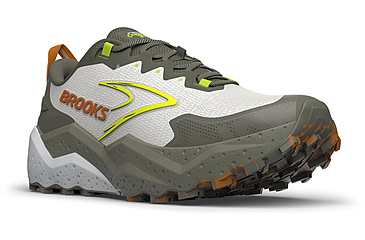 Image of Brooks Caldera 8 Trailrunning Shoes - Mens, Dusty Olive/Lime/Oyster, 13, 1D, 1104401D314.130