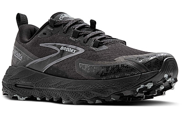 Image of Brooks Cascadia 18 Trailrunning Shoes - Mens, Black/Blackened Pearl/Grey, 12.0 US/Medium, 1104261D072.120