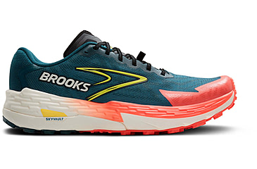 Image of Brooks Catamount 4 Trailrunning Shoes - Mens, Legion Blue/Celestial/Flame, 12.0 US/Medium, 1104411D407.120