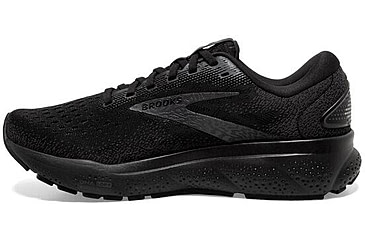 Image of Brooks Ghost 16 Running Shoes - Womens, Black/Black/Ebony, 7.0, 1204071B020.070