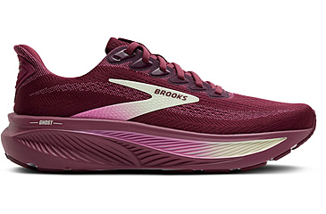 Image of Brooks Ghost 17 Road Running Shoes - Womens, Burgundy/Pink/Green, 8.5, 1B, 1204311B581.085
