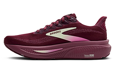 Image of Brooks Ghost 17 Road Running Shoes - Womens, Burgundy/Pink/Green, 8.5, 1B, 1204311B581.085