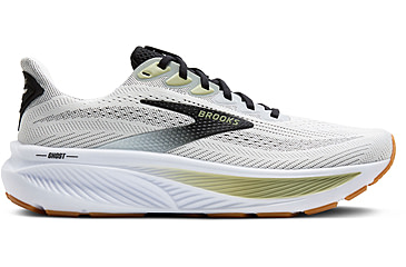 Image of Brooks Ghost 17 Rosd Running Shoes - Mens, White/Black/Tea, 13, 1D, 1104421D191.130