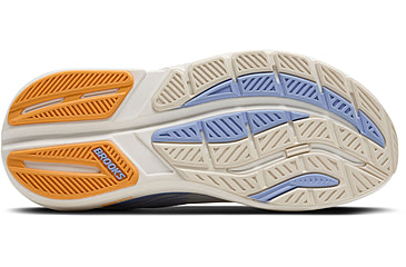 Image of Brooks Ghost Max 3 Road Running Shoes - Womens, Coconut/Blue Heron/Orange, 9, 1B, 1204571B151.090
